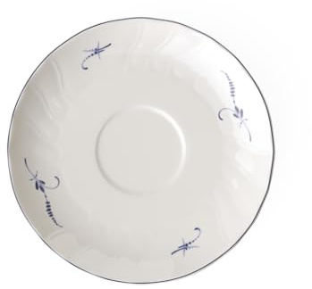 Villeroy & Boch, Vieux Luxembourg Piattino per Tazza da tè Bianco, Lavabile in Lavastoviglie, Adatto per Microonde, Stoviglie, Ceramica, Porcellana Premium