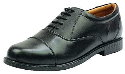 Cadets Parade Shoes. Oxford Capped Suitable for ATC, Army CCF Etc (8 UK) Black
