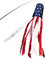 Anley 60 Zoll Amerikanische US-Flagge Windsack, Stars & Stripes USA Patriotische Dekorationen - Gestickte Sterne und lichtecht - 5 Füße