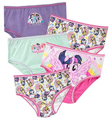 Mein Kleines Pony Mädchen My Little Pony Schlüpfer Packung mit 5 Mehrfarbig 98 cm (Herstellergröße: 2 - 3 Jahre)