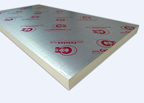 2400 x 1200 x 25mm Celotex TB4025 / Kingspan TP10 / TF70 / Ecotherm Ecoversal Foil Insulation (15)