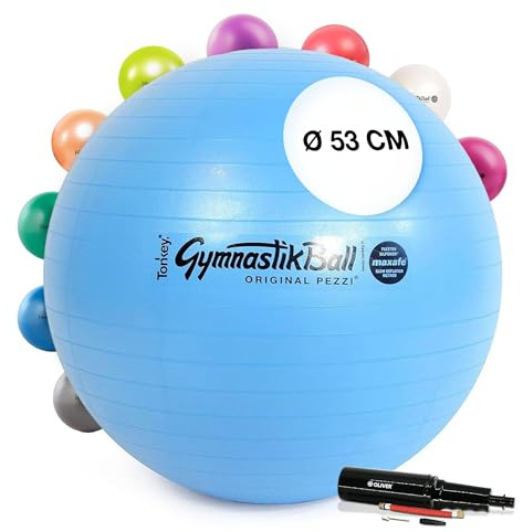 Pezzi Maxafe Ballon de gymnastique Ø 42 cm à 75 cm avec pompe à ballon Oliver Charge max. 400 kg