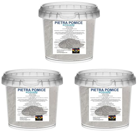 Polvere fine Pietra Pomice Superiore Esfoliante Naturale Scrub Corpo vaso con tappo Pura al 100% - 250-500-1000 g. Prodotto Perfetto per Cosmetici e per lo SCRUB (3)