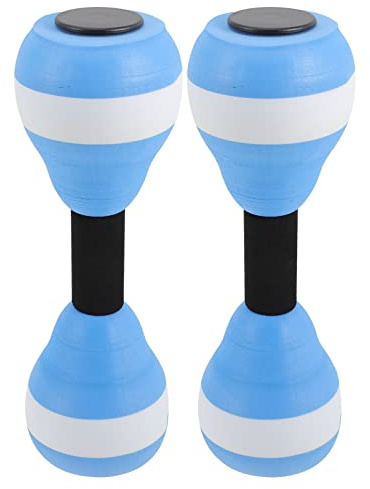 BESPORTBLE 2Pcs Water Sports Dumbbells - Lightweight Eva Foam Aquatic Weights for Water Aerobics Pool Therapy and Fitness Training - Floatation Support for All Ages