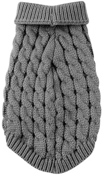 Rumyve Knitted Jumper and Warm Dog Sweater,Classic Turtleneck Knitted Dog Sweater,Dog Winter Clothing for Small and Medium Sized Dog Pet Clothing(L)