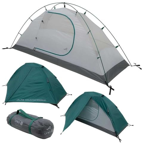 ALPS Mountaineering Lynx 1-Person Tent – Lightweight, Easy Setup, Waterproof, Freestanding Backpacking Tent with Durable Aluminum Poles and Ample Ventilation