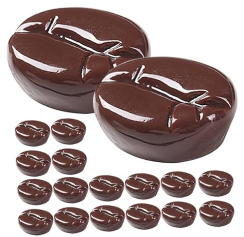 SUPVOX 25Pcs Artificial Coffee Beans for Home Decor Realistic Simulated Coffee Bean Models for Restaurants and Events Chic Photo Props and Creative Projects