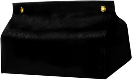 VICASKY Caja de pañuelos de poliuretano para coche y oficina, rellenable, caja de pañuelos cosméticos de gran capacidad para hogar y restaurantes