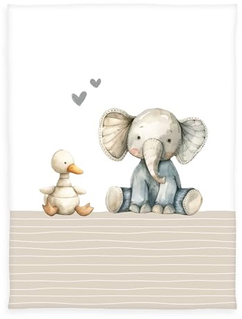 Herding babybest Microfaserflausch-Decke, Cuddle Crew, 75 x 100 cm, 100% Polyester, Mehrfarbig