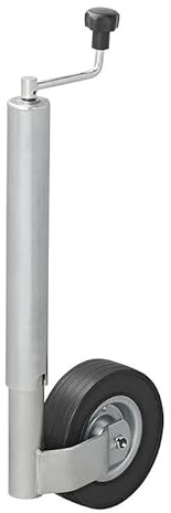 ProPlus Rueda de Apoyo de 60 mm, llanta de Metal con neumáticos de Goma Maciza, 220 x 65 mm