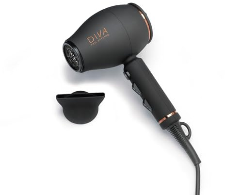 Diva Pro Styling Intenso 4000 Pro Compact & Lightweight Hairdryer Black