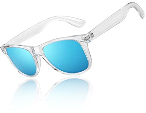 LINVO Lunettes de Soleil Homme Femme Polarisées，Classique UV400 Verres