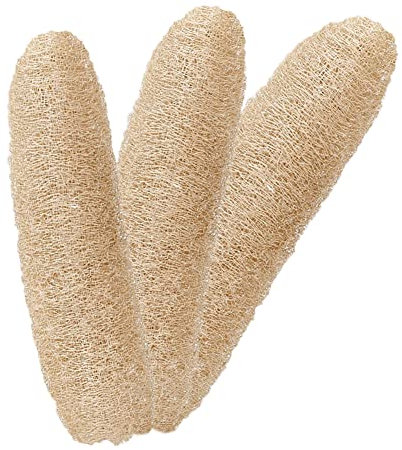 3pcs Lufa Natural, Depuradores Corporales Bio-gradables, Baño Lufa Exfoliante, Lavado Multifunción Más Suave Para Eliminar La Piel Muerta