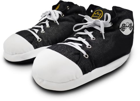 Cello Baffies' Krazy Kicks - Small Sports Pro Slippers & Big Men's Trainer Slippers with Memory Foam