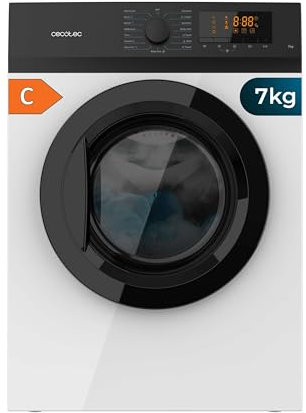 Cecotec Secadora 7 kg Bolero DressCode Dry 7200V C, Clase C, Sistema de Evacuación, 15 programas, Secado automático, Planchado fácil, Kid Lock, DelayStart, Giro Bidireccional, Función Silence