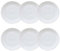 UNIQUE HOME LIVING Stacking Saucer Set of 6, 5.9 Inch White Porcelain Tea Coffee Cup Saucers, Afternoon Tea Party Dinnerware, Small Serving Plates Microwave, Oven & Dishwasher Safe