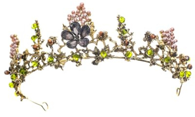Rhinestone Crown Jewellery Baroque Hair Accessory for Wedding Dresses | Alloy and Rhinestone, Photography Props that Stay Firmly on Head, Flower Crowns for Women