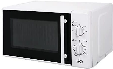 DCG Eltronic MWG820 - Microondas (Microondas con grill, 20 L, 700 W, Giratorio, Blanco, Retirable)