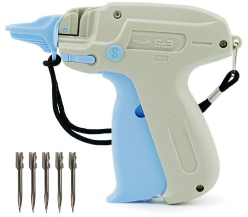 Pokornys - Etikettierpistole Banok 503S Standard - im Set mit 5 Ersatznadeln I Etikettiergerät zur Befestigung von Etiketten und Preisschildern an Textilien und Kleidung, wie Jeans, Handtücher, etc.