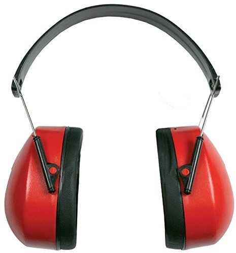 MAURER Cuffia Antirumore Earmuff Rosso Protezione Udito per Adulti e Lavoratori in Ambienti Rumorosi