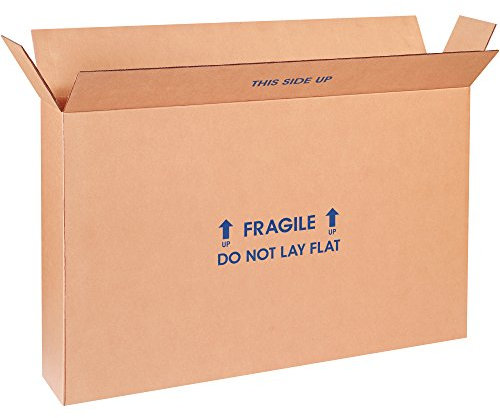 Boxes Fast BF28620FPFOL Flat Screen TV Cardboard Moving and Shipping Box, Fits 23-26”, Kraft (Pack of 5)