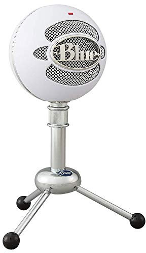 Blue Snowball iCE Plug 'n Play USB-Mikrofon für Aufnahme, Podcasting, Broadcasting, Twitch Game-Streaming, Voiceover, YouTube Videos auf PC und Mac - Weiß