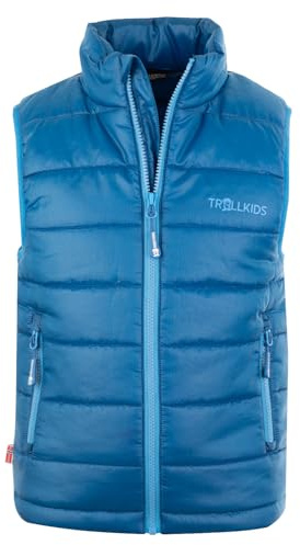 Trollkids Kids Trondheim Vest 140, midnight blue