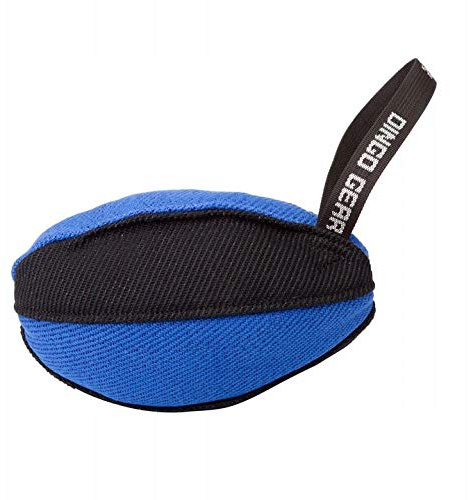 DINGO GEAR Bite Tug Rugbyboll för hundträning rolig IGP blå S02789