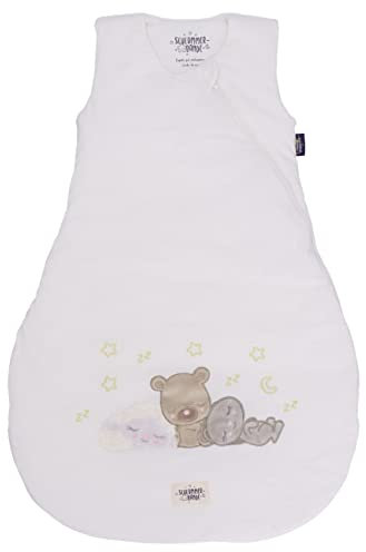 Sterntaler Baby Unisex Schlafsack Baby Ganzjahres Schlafsack 90cm - Schlupfsack Baby, Pucksack Baby, Babyschlafsack leicht wattiert - ecru
