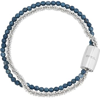 Breil TJ3376 Gioiello collezione MAGNETICA SYSTEM, BRACCIALE da DONNA in ACCIAIO, PIETRE NATURALI colore SILVER misura 19, 5CM con AGATA - TJ3376, Taglia Unica