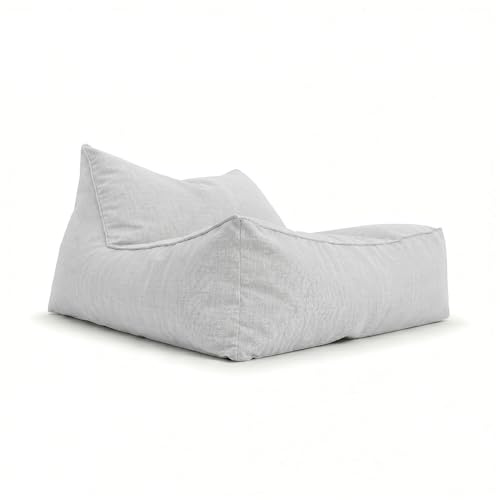 Aiire Poltrona Pouf da Esterno di Lusso - Puffo per Sedersi Moderni per Giardino e Piscina - Bean Bag XXL Design con Imbottitura - Cuscino da Lettura Gigante, Puff a Sacco