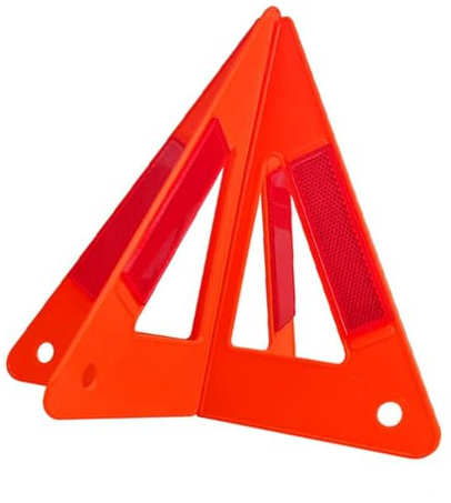 Folpus Triangolo di emergenza riflettente, segnale di allerta precoce, triangolo di emergenza portatile multifunzione pieghevole per camion