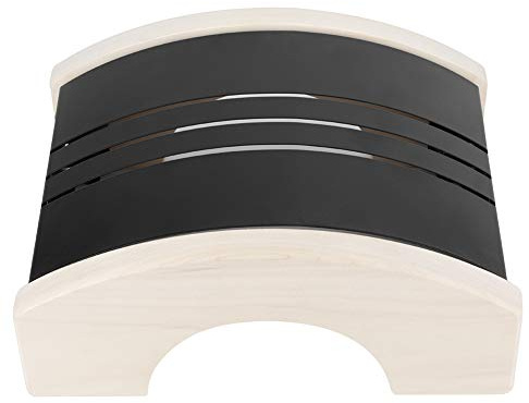 Chiyyak Resistente Copertura per Lampada da Sauna Paralume Antideflagrante in Acciaio Inossidabile e Legno di Pioppo 9,4x7,8x4,0 Pollici