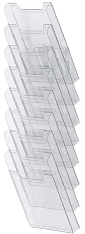 Exacompta 64858D prospektalhållare (DIN A4 hög, 8 fack) 1 st. transparent