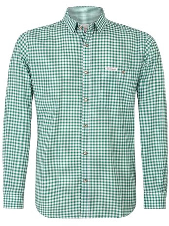 Stockerpoint Campos3 Camisa Tradicional, Verde (Verde Oscuro), M Hombres