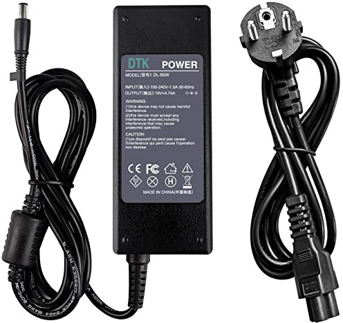 DTK® 19V 4,74A 90W Laptop Ladegerät AC Netzteil für HP Ladekabel Notebook Tragbare Computer AC Ladegeräte Netzteile Batterie-Stromversorgung Stecker : 7,4 x 5,0mm