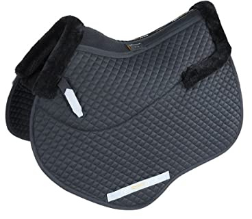 Shires Performance Half Lined Jump Saddlecloth 15-16.5: Black