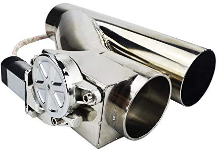 Mota Valvola di scarico flap controllo elettrico auto 51mm tubo di linea da 2,0 pollici silenziatore sport racing telecomando kit universale cromato in acciaio inossidabile