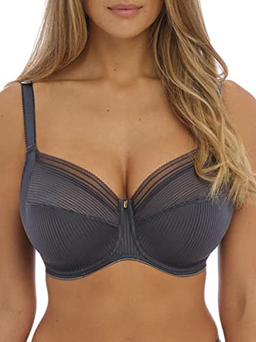 Fantasie Womens Fusion Underwire Full Cup Side Support Bra, Slate, 34H US, 34FF (FL3091)