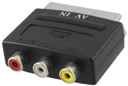 Ruilogod RVB SCART 20 broches mâle à 3 Terminal AVAV féminin adaptateur convertisseur