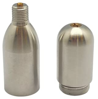 Ultraforce Refillable co2 Cartridge 16g with 3/8-24UNF Stainless Steel Threaded Rechargeable CO2 Chargers Gas Canisters for Soda Water