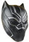 BESZKA Halloween Helmet Prop Team Leader America 3 Civil War Black Panther Mask Headcowl Anime Movie Cosplay Facemask Headgear for Boys Mens,Black-29 * 18 * 19cm