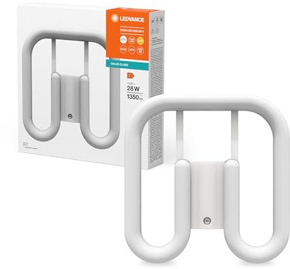 LEDVANCE DULUX LED SQ28 EM & AC MAINS V 13W 830 GR8, White