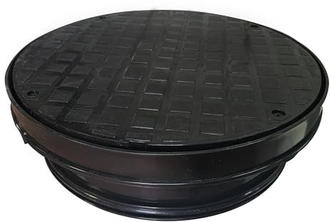 SHMOX 320mm Drain Cover Round Shape - Underground Drain Covers Outdoor (Round Cover)