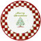 Copbopwn Plato de Cerámica de Navidad Platos de Navidad Plato Feliz Navidad Plato de Cerámica Frutas Platos para el Hogar Platos de Desayuno Vajilla para Queso Aperitivo Tarta Postre Fruta Tapas