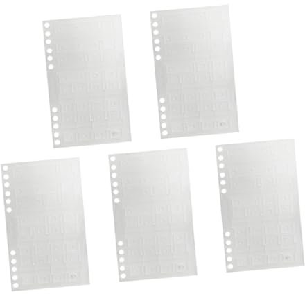 HONMEET Registerkarten Selbstklebend 5 Blätter Trennregister Haftregister Seitenmarker Ordneretiketten Büro Und Schule