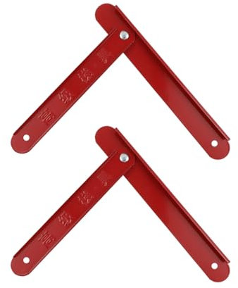 13.4 Inches Folding Step Ladder Hinge Replacement 2Pcs, Red