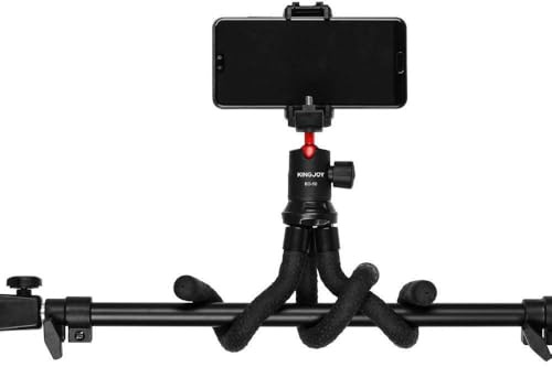 KingJoy Monkey Flex ministativ med kulhuvud och smartphone-klämma
