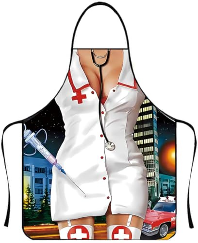 CATOR 1 st Förkläde Kvinnor Sexig Medicinsk Rolig Nyhet Matlagning Kök Grill Party Cosplay Förkläde Grilla Förkläde Kök Förkläde Kvinnor