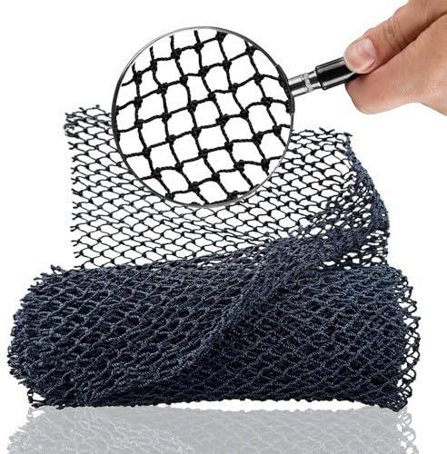 Holou African Net Sponge Authentic – Real Exfoliating Net Sponge with Knots for a Deep Clean – Body Wash Cloth for Smooth Skin, Back Scrubbing, Daily Shower Routine & Traditional Bathing